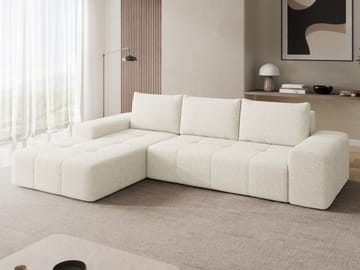 Falor 3-seters sovesofa med divan, venstrevendt - Offwhite - Møbler - Sofaer - Sovesofaer - Hjørnesovesofa
