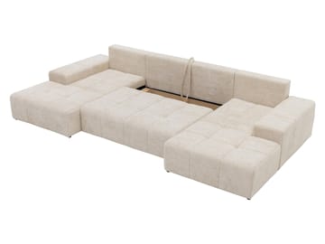 Falor 5-seters U-formet sovesofa - blå - Møbler - Sofaer - Sovesofaer - Hjørnesovesofa