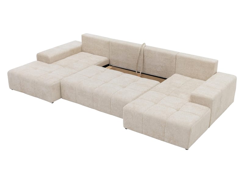 Falor 5-seters U-formet sovesofa - blå - Møbler - Sofaer - Sovesofaer - Hjørnesovesofa