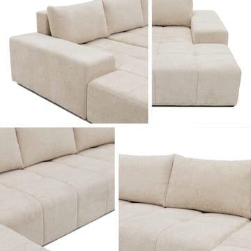 Falor 5-seters U-formet sovesofa - blå - Møbler - Sofaer - Sovesofaer - Hjørnesovesofa
