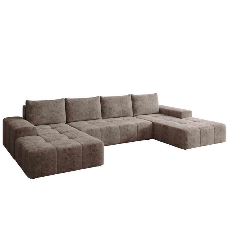 Falor 5-seters U-formet sovesofa, Brun