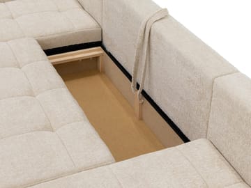 Falor 5-seters U-formet sovesofa - Offwhite - Møbler - Sofaer - Sovesofaer - Hjørnesovesofa
