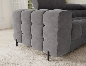 Fectory 6-seters Bubblig hjørnesovesofa med sjeselong og oppbevaring Høyre - Aura 04 - Møbler - Sofaer - Sovesofaer - Hjørnesovesofa
