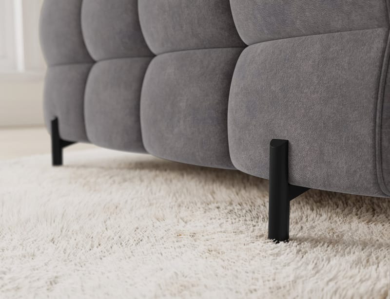 Fectory 6-seters Bubblig hjørnesovesofa med sjeselong og oppbevaring Høyre - Aura 04 - Møbler - Sofaer - Sovesofaer - Hjørnesovesofa