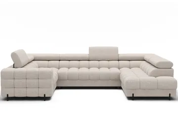 Fectory 6-seters Bubblig hjørnesovesofa med sjeselong og oppbevaring Høyre - Baffix 20 - Møbler - Sofaer - Sovesofaer - Hjørnesovesofa