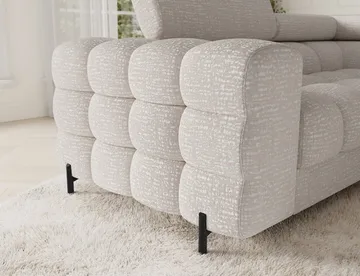Fectory 6-seters Bubblig hjørnesovesofa med sjeselong og oppbevaring Høyre - Baffix 20 - Møbler - Sofaer - Sovesofaer - Hjørnesovesofa