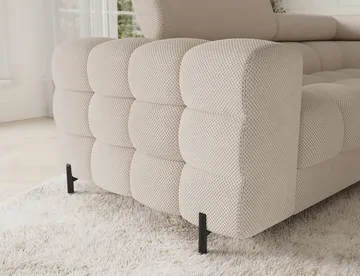 Fectory 6-seters Bubblig hjørnesovesofa med sjeselong og oppbevaring Høyre - Calmora 18 - Møbler - Sofaer - Sovesofaer - Hjørnesovesofa