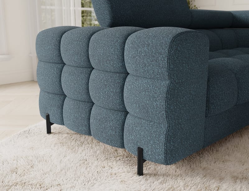 Fectory 6-seters Bubblig hjørnesovesofa med sjeselong og oppbevaring Høyre - Jaffray 40 - Møbler - Sofaer - Sovesofaer - Hjørnesovesofa