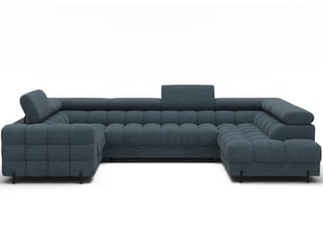 Fectory 6-seters Bubblig hjørnesovesofa med sjeselong og oppbevaring Høyre - Jaffray 40 - Møbler - Sofaer - Sovesofaer - Hjørnesovesofa