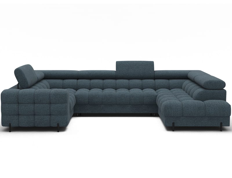 Fectory 6-seters Bubblig hjørnesovesofa med sjeselong og oppbevaring Høyre - Jaffray 40 - Møbler - Sofaer - Sovesofaer - Hjørnesovesofa