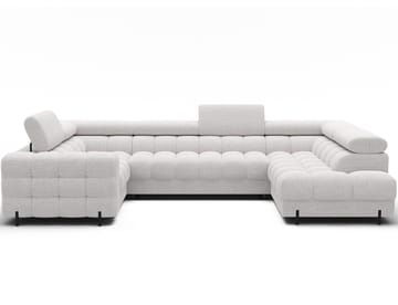 Fectory 6-seters Bubblig hjørnesovesofa med sjeselong og oppbevaring Høyre - Royal 01 - Møbler - Sofaer - Sovesofaer - Hjørnesovesofa