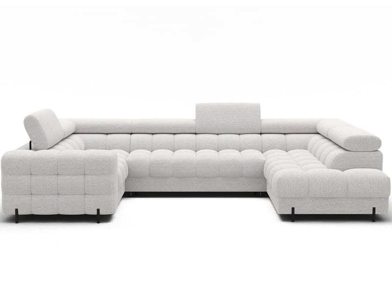 Fectory 6-seters Bubblig hjørnesovesofa med sjeselong og oppbevaring Høyre - Royal 01 - Møbler - Sofaer - Sovesofaer - Hjørnesovesofa