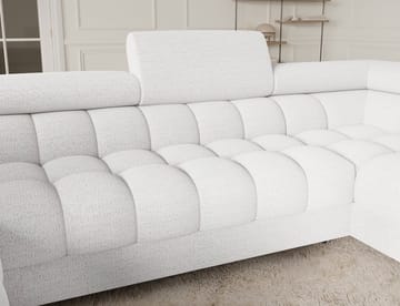 Fectory 6-seters Bubblig hjørnesovesofa med sjeselong og oppbevaring Høyre - Royal 01 - Møbler - Sofaer - Sovesofaer - Hjørnesovesofa