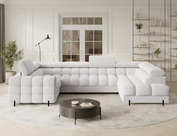 Fectory 6-seters Bubblig hjørnesovesofa med sjeselong og oppbevaring Høyre - Royal 01 - Møbler - Sofaer - Sovesofaer - Hjørnesovesofa