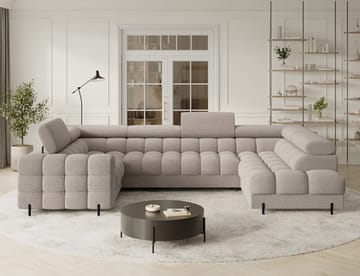 Fectory 6-seters Bubblig hjørnesovesofa med sjeselong og oppbevaring Høyre - Royal 18 - Møbler - Sofaer - Sovesofaer - Hjørnesovesofa