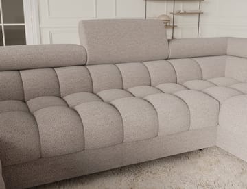 Fectory 6-seters Bubblig hjørnesovesofa med sjeselong og oppbevaring Høyre - Royal 18 - Møbler - Sofaer - Sovesofaer - Hjørnesovesofa
