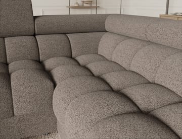 Fectory 6-seters Bubblig hjørnesovesofa med sjeselong og oppbevaring Høyre - Royal 20 - Møbler - Sofaer - Sovesofaer - Hjørnesovesofa