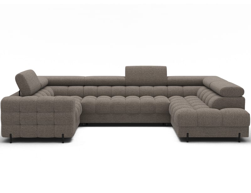 Fectory 6-seters Bubblig hjørnesovesofa med sjeselong og oppbevaring Høyre - Royal 20 - Møbler - Sofaer - Sovesofaer - Hjørnesovesofa