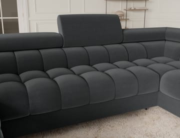 Fectory 6-seters Bubblig hjørnesovesofa med sjeselong og oppbevaring Høyre - Sola 06 - Møbler - Sofaer - Sovesofaer - Hjørnesovesofa