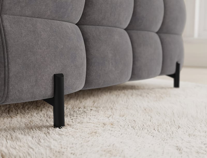 Fectory 6-seters Bubblig hjørnesovesofa med sjeselong og oppbevaring Venstre - Aura 04 - Møbler - Sofaer - Sovesofaer - Hjørnesovesofa