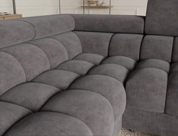 Fectory 6-seters Bubblig hjørnesovesofa med sjeselong og oppbevaring Venstre - Aura 04 - Møbler - Sofaer - Sovesofaer - Hjørnesovesofa