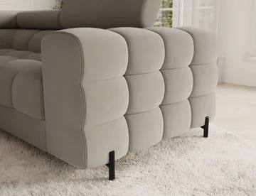 Fectory 6-seters Bubblig hjørnesovesofa med sjeselong og oppbevaring Venstre - Aura 18 - Møbler - Sofaer - Sovesofaer - Hjørnesovesofa