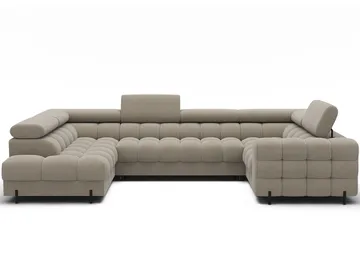Fectory 6-seters Bubblig hjørnesovesofa med sjeselong og oppbevaring Venstre - Aura 18 - Møbler - Sofaer - Sovesofaer - Hjørnesovesofa