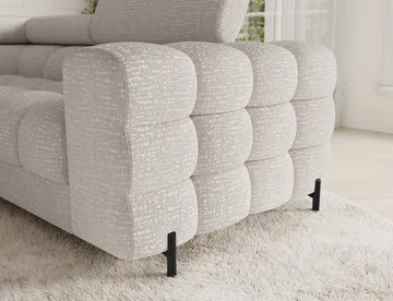 Fectory 6-seters Bubblig hjørnesovesofa med sjeselong og oppbevaring Venstre - Baffix 20 - Møbler - Sofaer - Sovesofaer - Hjørnesovesofa