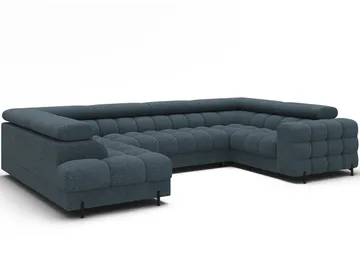 Fectory 6-seters Bubblig hjørnesovesofa med sjeselong og oppbevaring Venstre - Jaffray 40 - Møbler - Sofaer - Sovesofaer - Hjørnesovesofa