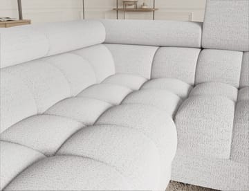 Fectory 6-seters Bubblig hjørnesovesofa med sjeselong og oppbevaring Venstre - Royal 01 - Møbler - Sofaer - Sovesofaer - Hjørnesovesofa