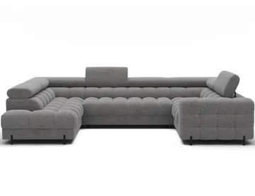 Fectory 6-seters Bubblig hjørnesovesofa med sjeselong og oppbevaring Venstre - Royal 03 - Møbler - Sofaer - Sovesofaer - Hjørnesovesofa