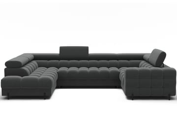 Fectory 6-seters Bubblig hjørnesovesofa med sjeselong og oppbevaring Venstre - Sola 06 - Møbler - Sofaer - Sovesofaer - Hjørnesovesofa