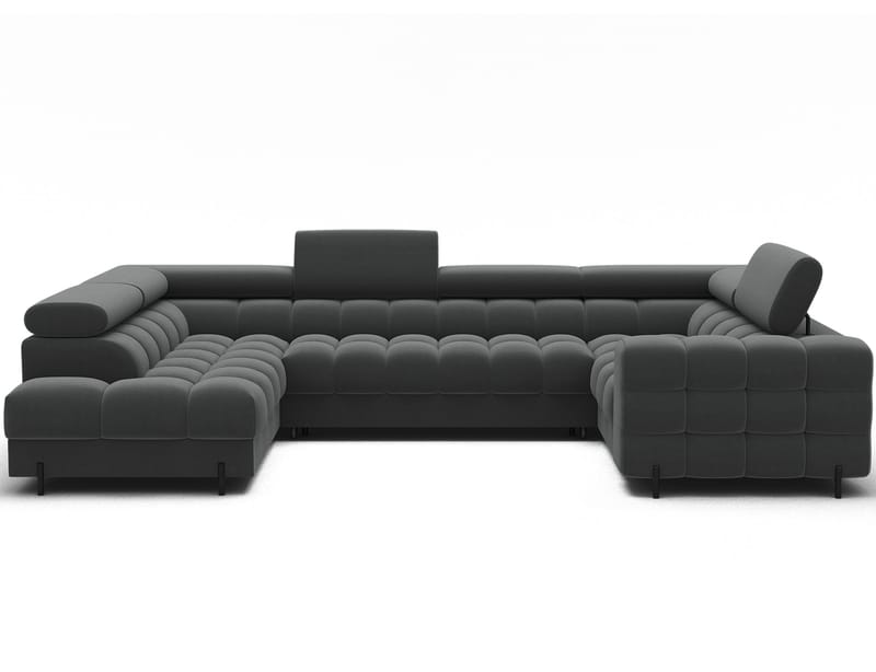 Fectory 6-seters Bubblig hjørnesovesofa med sjeselong og oppbevaring Venstre - Sola 06 - Møbler - Sofaer - Sovesofaer - Hjørnesovesofa