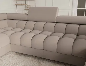 Fectory 6-seters Bubblig hjørnesovesofa med sjeselong og oppbevaring Venstre - Sola 18 - Møbler - Sofaer - Sovesofaer - Hjørnesovesofa