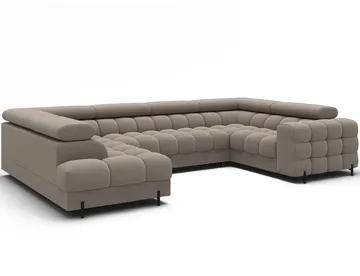 Fectory 6-seters Bubblig hjørnesovesofa med sjeselong og oppbevaring Venstre - Sola 18 - Møbler - Sofaer - Sovesofaer - Hjørnesovesofa
