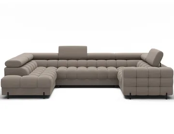 Fectory 6-seters Bubblig hjørnesovesofa med sjeselong og oppbevaring Venstre - Sola 18 - Møbler - Sofaer - Sovesofaer - Hjørnesovesofa