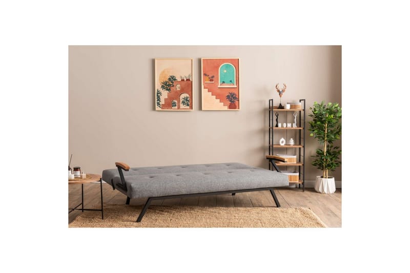 Fennor Sovesofa 2-sits - Lysegrå - Møbler - Sofaer - Sovesofaer - 2 seters sovesofa