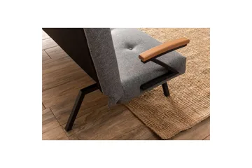 Fennor Sovesofa 2-sits - Lysegrå - Møbler - Sofaer - Sovesofaer - 3 seters sovesofa