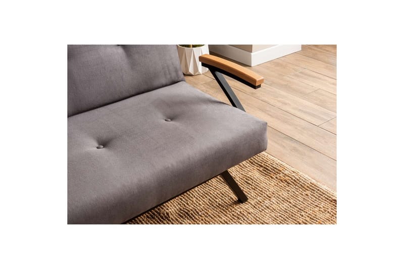 Fennor Sovesofa 3-sits - Grå - Møbler - Sofaer - Sovesofaer - 3 seters sovesofa