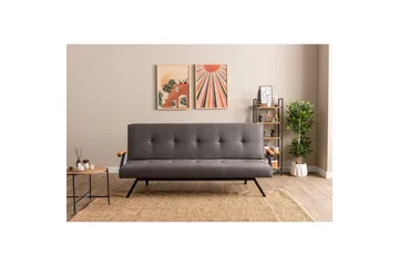 Fennor Sovesofa 3-sits - Grå - Møbler - Sofaer - Sovesofaer - 3 seters sovesofa