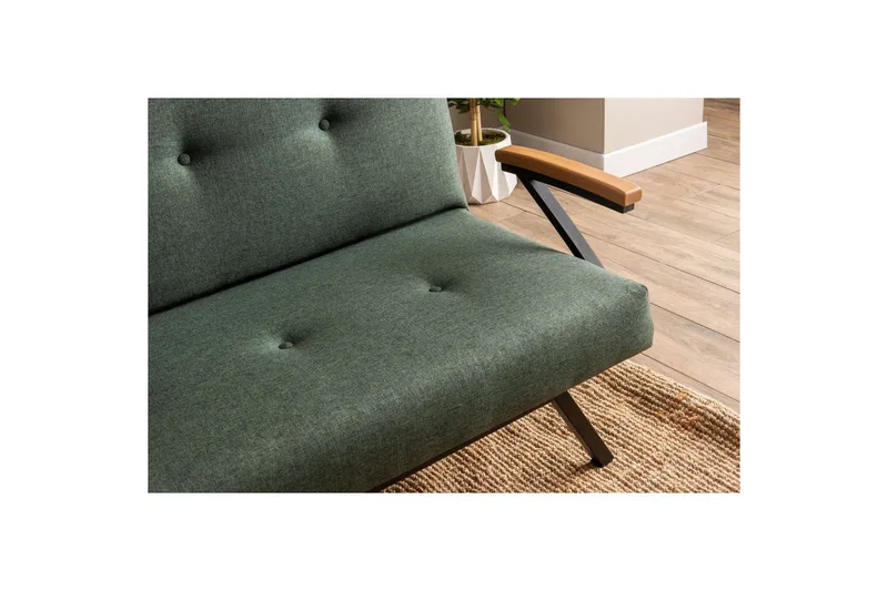 Fennor Sovesofa 3-sits - Grønn - Møbler - Sofaer - Sovesofaer - 3 seters sovesofa