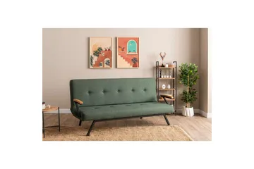 Fennor Sovesofa 3-sits - Grønn - Møbler - Sofaer - Sovesofaer - 3 seters sovesofa