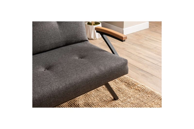 Fennor Sovesofa 3-sits - Mørkegrå - Møbler - Sofaer - Sovesofaer - 3 seters sovesofa
