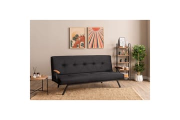 Fennor Sovesofa 3-sits - Sort - Møbler - Sofaer - Sovesofaer - 3 seters sovesofa