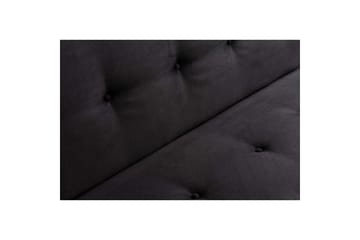Fennor Sovesofa 3-sits - Sort - Møbler - Sofaer - Sovesofaer - 3 seters sovesofa