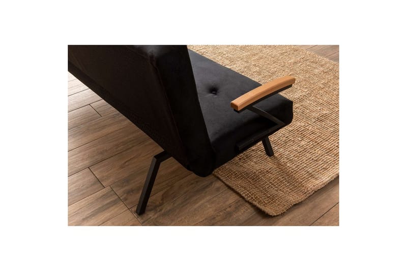 Fennor Sovesofa 3-sits - Sort - Møbler - Sofaer - Sovesofaer - 3 seters sovesofa