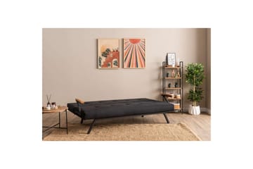 Fennor Sovesofa 3-sits - Sort - Møbler - Sofaer - Sovesofaer - 3 seters sovesofa