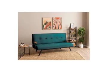 Fennor Sovesofa 3-sits - Petrol Grønn - Møbler - Sofaer - Sovesofaer - 3 seters sovesofa