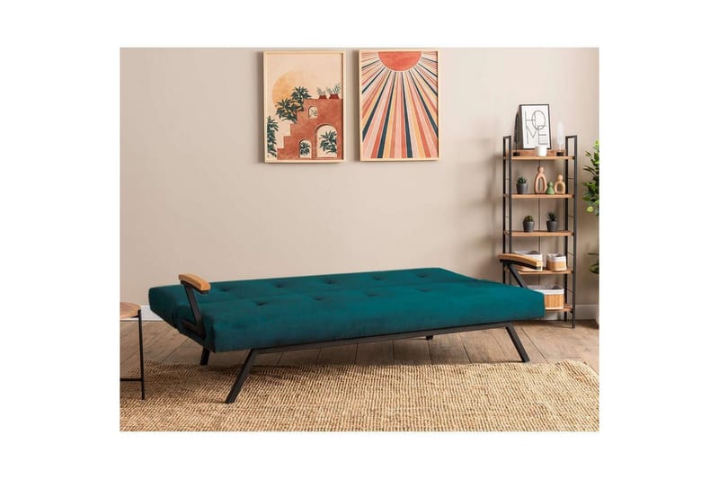 Fennor Sovesofa 3-sits - Petrol Grønn - Møbler - Sofaer - Sovesofaer - 3 seters sovesofa