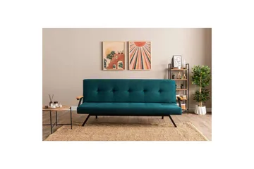 Fennor Sovesofa 3-sits - Petrol Grønn - Møbler - Sofaer - Sovesofaer - 3 seters sovesofa